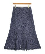 IENA（イエナ）ひざ丈スカート 紺 サイズ:38(M位) レディース/2200673328021