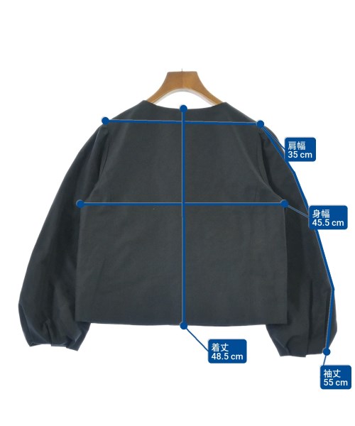 IENA（イエナ）ノーカラージャケット 黒 サイズ:36(S位) レディース/2200673527066