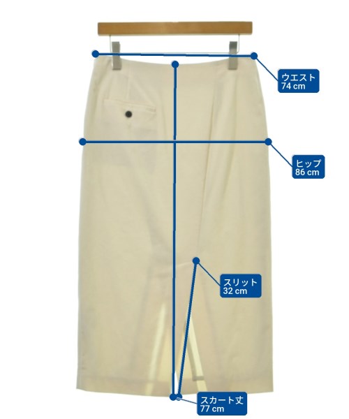 IENA（イエナ）ロング・マキシ丈スカート 白 サイズ:38(M位) レディース/2200673679024