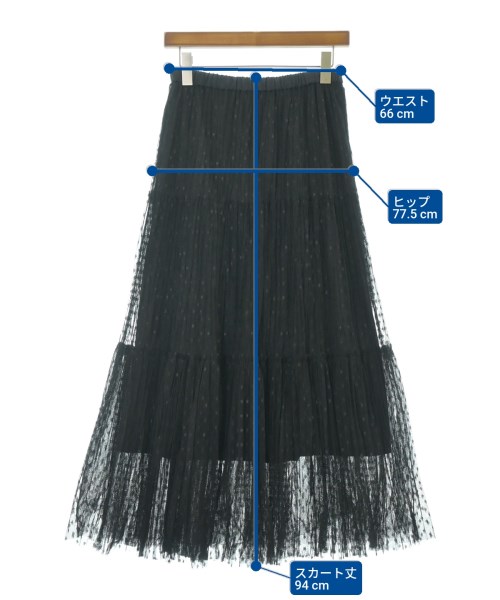 IENA（イエナ）ロング・マキシ丈スカート 黒 サイズ:38(M位) レディース/2200673111180