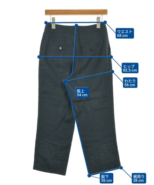 IENA（イエナ）クロップドパンツ 紺 サイズ:34(XS位) レディース/2200672141133