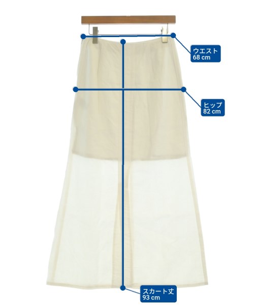 IENA（イエナ）ロング・マキシ丈スカート 白 サイズ:38(M位) レディース/2200672193064