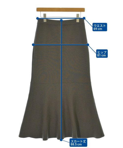 IENA（イエナ）ロング・マキシ丈スカート 茶 サイズ:38(M位) レディース/2200678435038