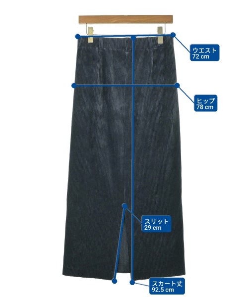 IENA（イエナ）ロング・マキシ丈スカート 紺 サイズ:F レディース/2200675891011