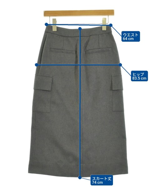 IENA（イエナ）ロング・マキシ丈スカート グレー サイズ:34(XS位) レディース/2200650520066