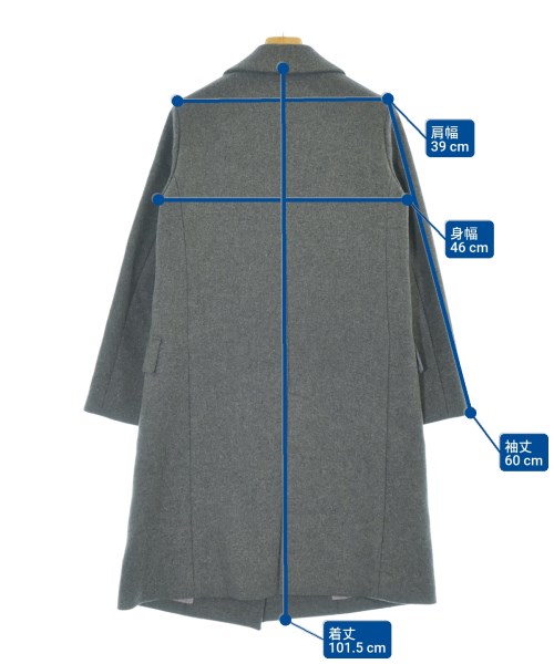 IENA（イエナ）チェスターコート グレー サイズ:38(M位) レディース/2200654585016