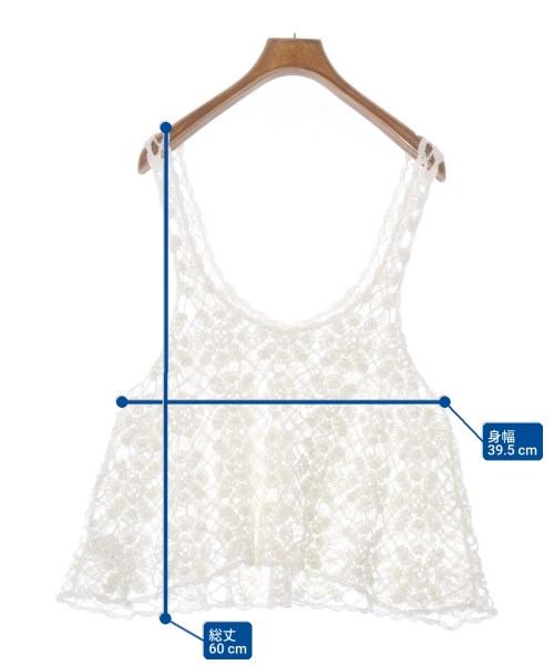 IENA（イエナ）ベスト/ノースリーブ 白 サイズ:-(L位) レディース/2200658974052