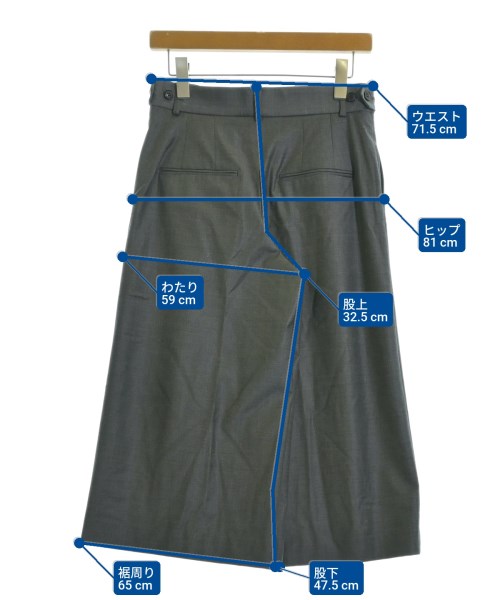 IENA（イエナ）クロップドパンツ グレー サイズ:36(S位) レディース/2200659137012