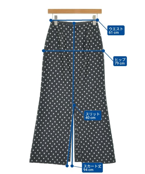 IENA（イエナ）ロング・マキシ丈スカート 黒 サイズ:34(XS位) レディース/2200648266051