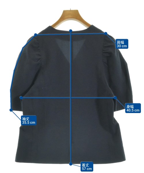 IENA（イエナ）ブラウス 紺 サイズ:-(L位) レディース/2200658732058