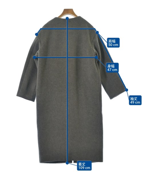 IENA（イエナ）コート グレー サイズ:34(XS位) レディース/2200660636016