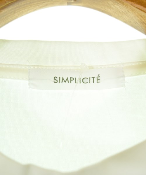 Simplicite（シンプリシテ）Tシャツ・カットソー 白 サイズ:F レディース/2200712307024