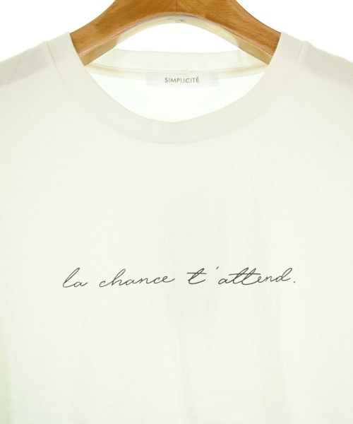 Simplicite（シンプリシテ）Tシャツ・カットソー 白 サイズ:F レディース/2200712307024