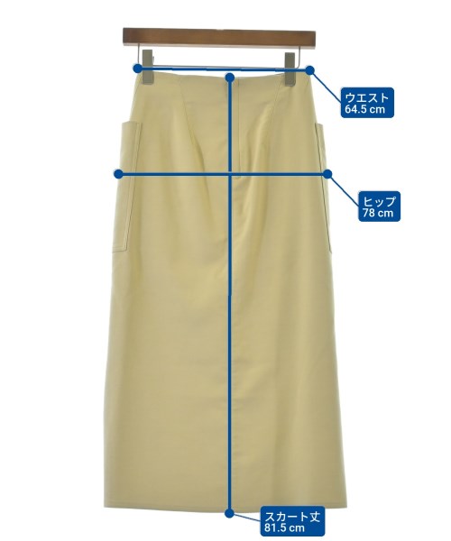 IENA（イエナ）ロング・マキシ丈スカート 黄 サイズ:34(XS位) レディース/2200613464024