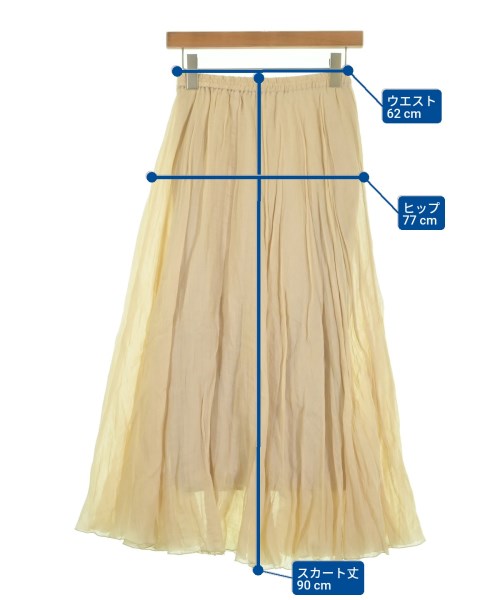 IENA（イエナ）ロング・マキシ丈スカート ベージュ サイズ:34(XS位) レディース/2200643127074