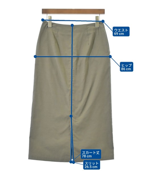 IENA（イエナ）ロング・マキシ丈スカート カーキ サイズ:38(M位) レディース/2200648721109