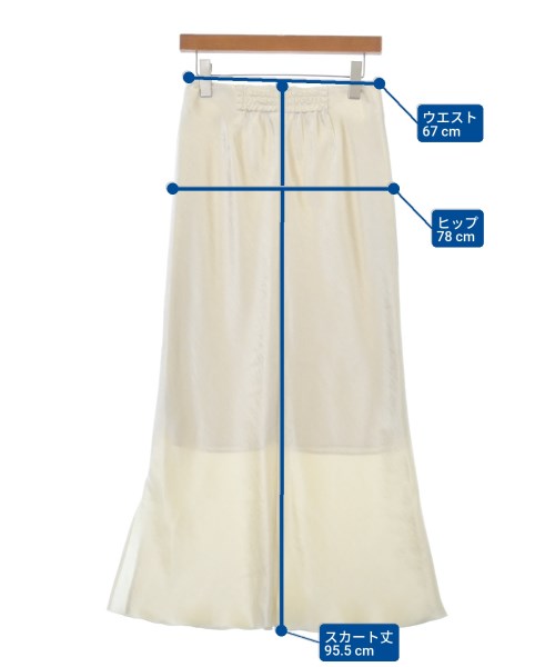 IENA（イエナ）ロング・マキシ丈スカート 白 サイズ:38(M位) レディース/2200650680067