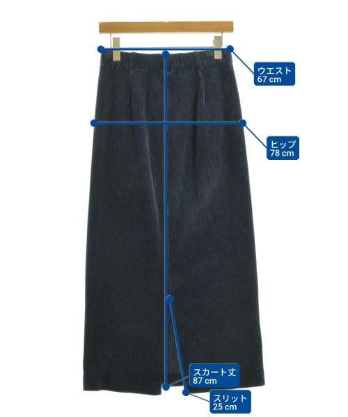 IENA（イエナ）ロング・マキシ丈スカート 紺 サイズ:38(M位) レディース/2200646214191