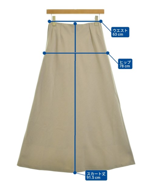 IENA（イエナ）ロング・マキシ丈スカート ベージュ サイズ:36(S位) レディース/2200646214221