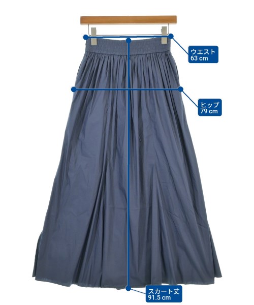 IENA（イエナ）ロング・マキシ丈スカート 紺 サイズ:34(XS位) レディース/2200646214252