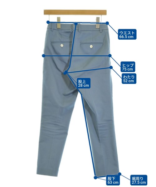 IENA（イエナ）クロップドパンツ 青 サイズ:34(XS位) レディース/2200662747024