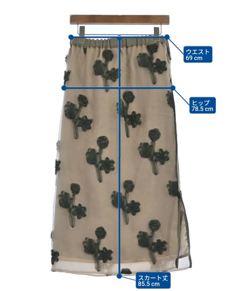 IENA（イエナ）ロング・マキシ丈スカート ベージュ サイズ:38(M位) レディース/2200664130046