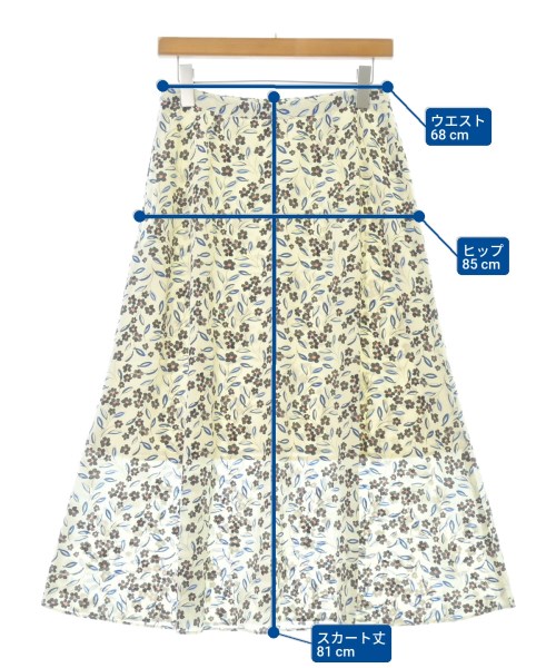 IENA（イエナ）ロング・マキシ丈スカート 白 サイズ:38(M位) レディース/2200662445180