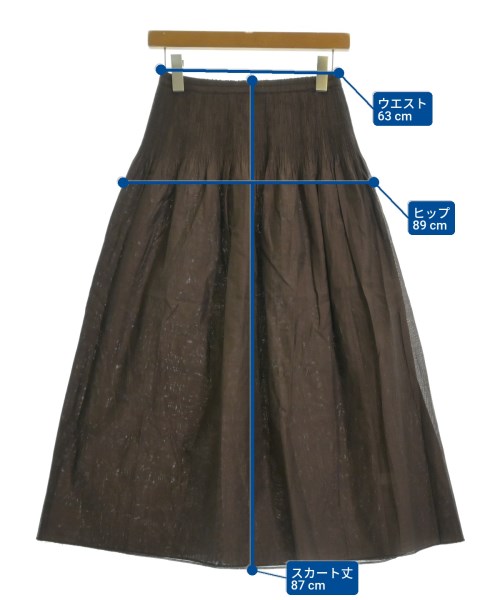 IENA（イエナ）ロング・マキシ丈スカート 茶 サイズ:38(M位) レディース/2200665175084