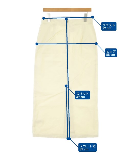 IENA（イエナ）ロング・マキシ丈スカート 白 サイズ:38(M位) レディース/2200663813087