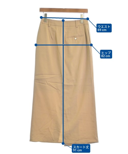 IENA（イエナ）ロング・マキシ丈スカート ベージュ サイズ:36(S位) レディース/2200666359483