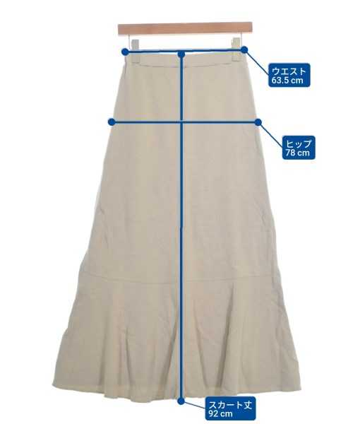 IENA（イエナ）ロング・マキシ丈スカート ベージュ サイズ:36(S位) レディース/2200669150025
