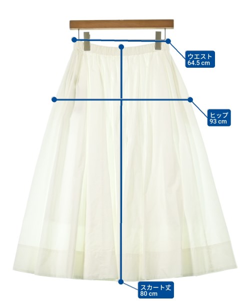 IENA（イエナ）ロング・マキシ丈スカート 白 サイズ:38(M位) レディース/2200668697071