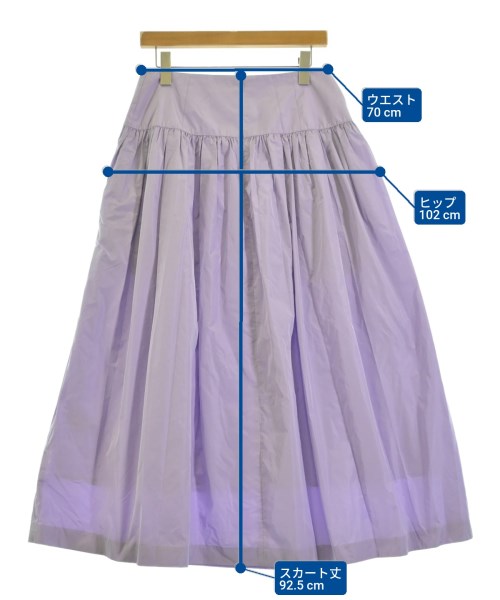 IENA（イエナ）ロング・マキシ丈スカート 紫 サイズ:38(M位) レディース/2200668436021