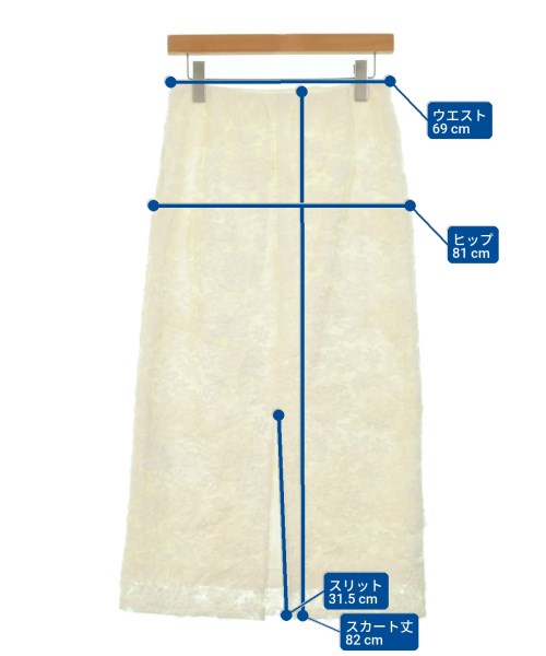 IENA（イエナ）ロング・マキシ丈スカート 白 サイズ:38(M位) レディース/2200668206037