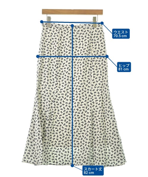 IENA（イエナ）ロング・マキシ丈スカート 白 サイズ:38(M位) レディース/2200668591072