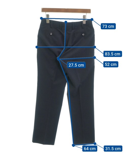 TOMORROWLAND（トゥモローランド）スラックス 紺 サイズ:44(XS位) メンズ/2200484901031