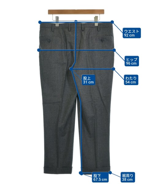 TOMORROWLAND（トゥモローランド）スラックス グレー サイズ:52(XL位) メンズ/2200620917278