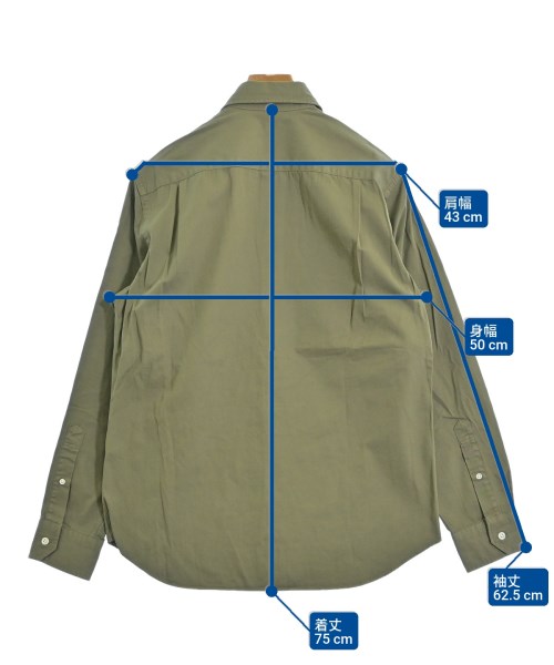 TOMORROWLAND（トゥモローランド）カジュアルシャツ カーキ サイズ:M メンズ/2200526887507