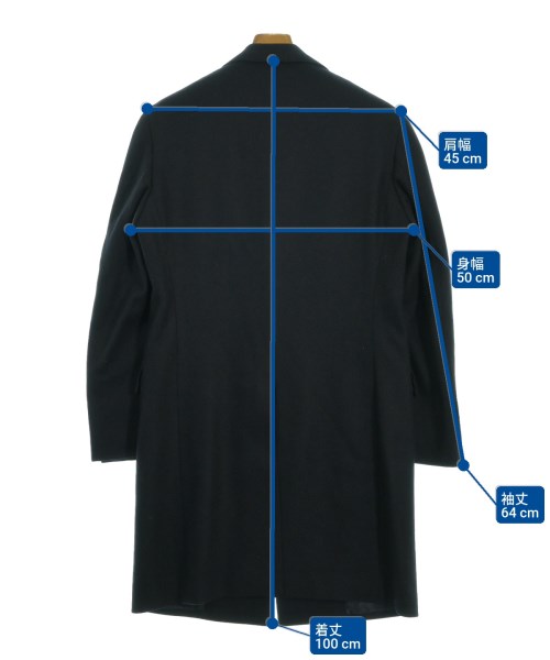 TOMORROWLAND（トゥモローランド）チェスターコート 紺 サイズ:46(S位) メンズ/2200625627011