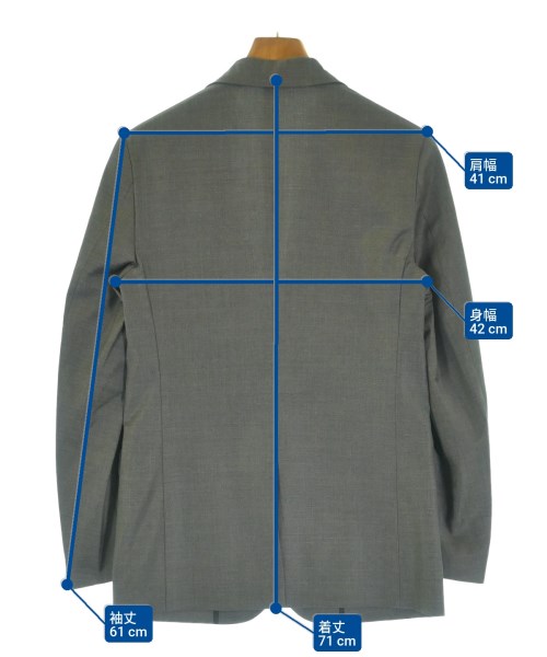 TOMORROWLAND（トゥモローランド）テーラードジャケット グレー サイズ:44(XS位) メンズ/2200641574078