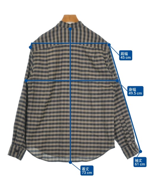 TOMORROWLAND（トゥモローランド）カジュアルシャツ 茶 サイズ:S メンズ/2200626524074