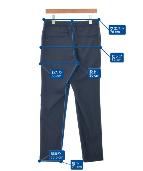 TOMORROWLAND（トゥモローランド）スラックス 紺 サイズ:S メンズ/2200630474020