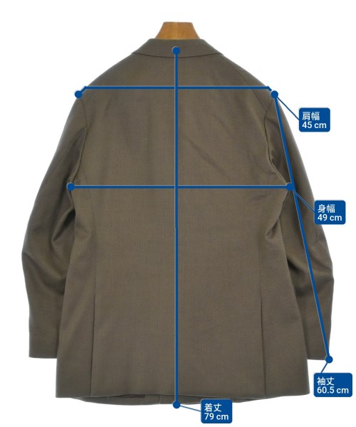 TOMORROWLAND（トゥモローランド）カジュアルジャケット 茶 サイズ:48(M位) メンズ/2200644033220