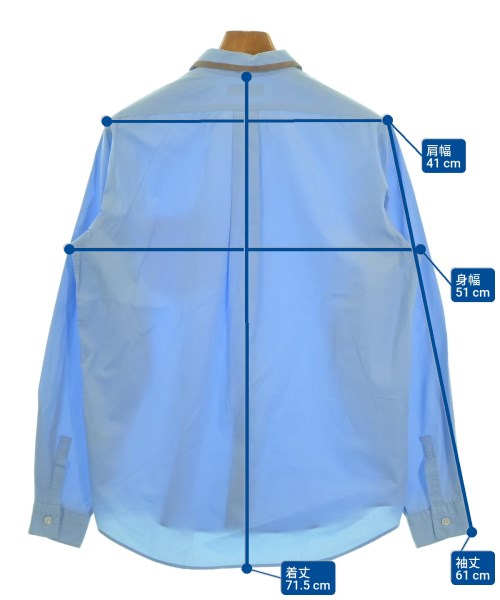 TOMORROWLAND（トゥモローランド）カジュアルシャツ 青 サイズ:S メンズ/2200624890072