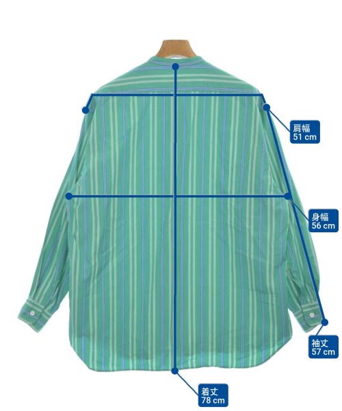 TOMORROWLAND（トゥモローランド）カジュアルシャツ 緑 サイズ:XS メンズ/2200627796012