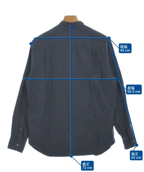 TOMORROWLAND（トゥモローランド）カジュアルシャツ 紺 サイズ:M メンズ/2200627796050