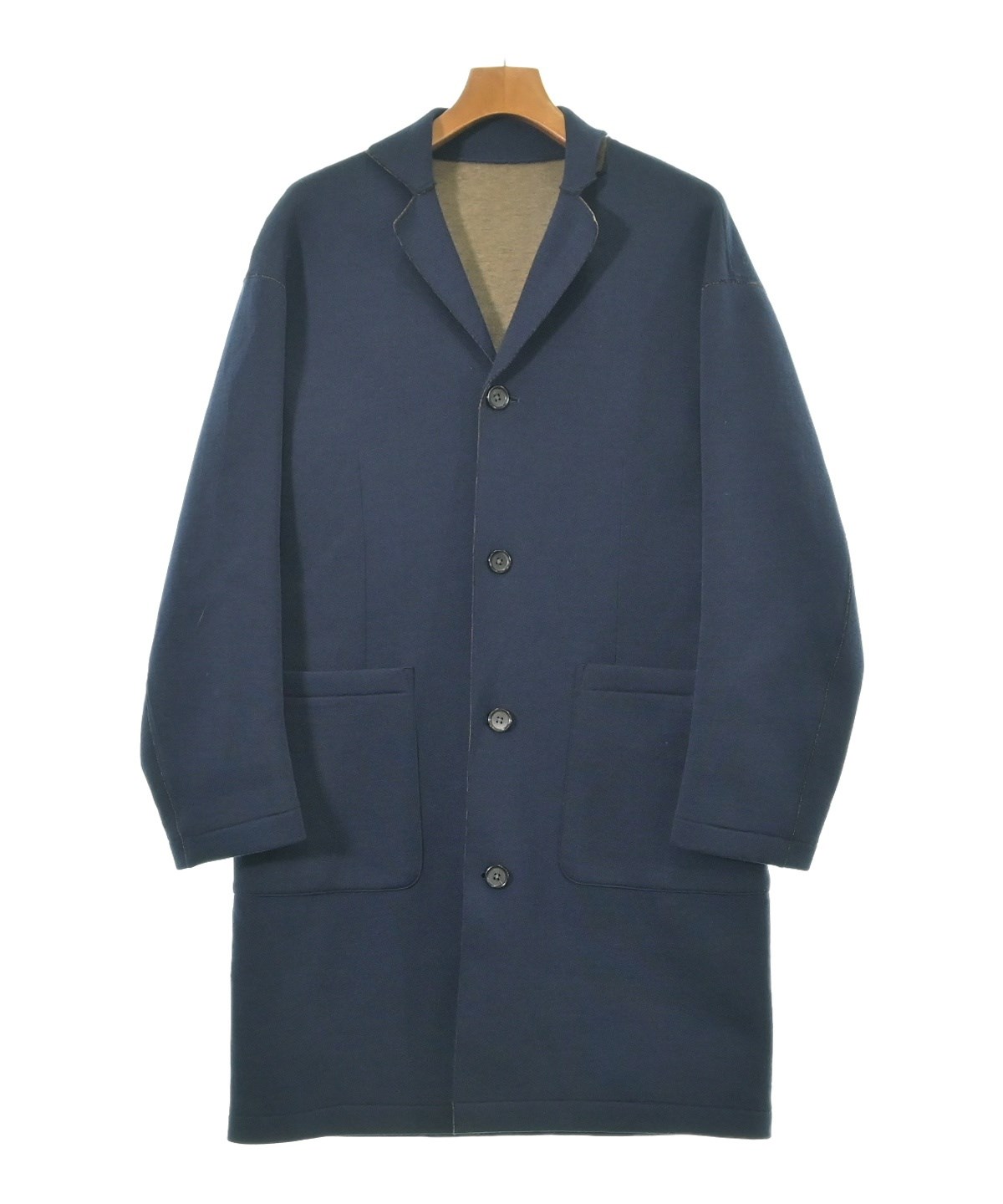 TOMORROWLAND（トゥモローランド）ステンカラーコート 紺 サイズ:XS