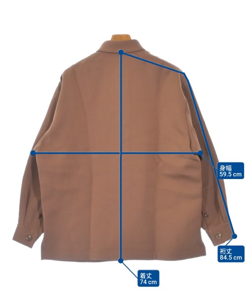 TOMORROWLAND（トゥモローランド）カジュアルシャツ 茶 サイズ:S メンズ/2200629352025