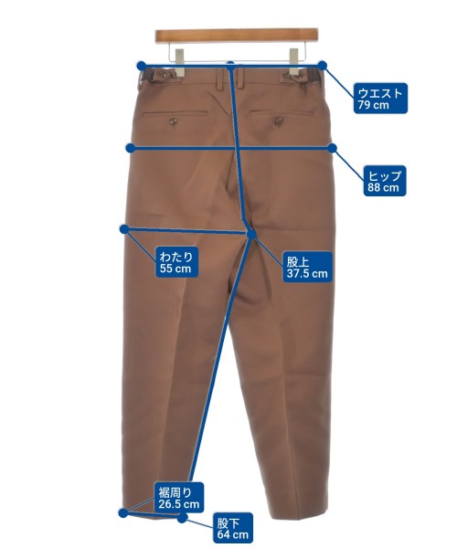 TOMORROWLAND（トゥモローランド）スラックス 茶 サイズ:S メンズ/2200629352070