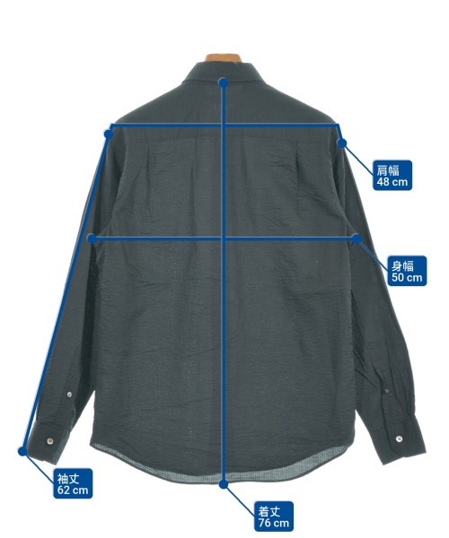 TOMORROWLAND（トゥモローランド）カジュアルシャツ 黒 サイズ:S メンズ/2200615638164